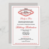 Los Vegas Junggeselinnen-Abschied Einladung (Vorne/Hinten)