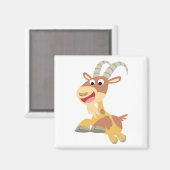 Los! (Ziege aus niedlichem Cartoon) Magnet (Vorderseite/Rückseite)