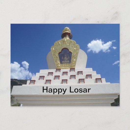 Losar Stupa Postkarte (Vorderseite)