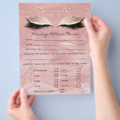 Löschen der Depilations-Haftung Freistellungsformu Flyer (Hand)