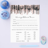 Löschen der Depilations-Haftung Freistellungsformu Flyer (Einzeln)