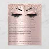 Löschen der Depilations-Haftung Freistellungsformu Flyer (Hinten)