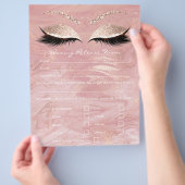 Löschen der Depilations-Haftung Freistellungsformu Flyer (Hand)