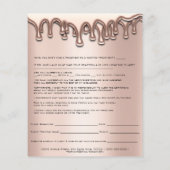 Löschen der Depilations-Haftung Freistellungsformu Flyer (Hinten)