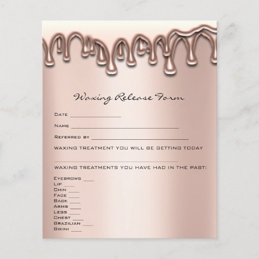 Löschen der Depilations-Haftung Freistellungsformu Flyer (Vorne)