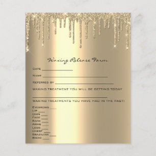 Löschen der Depilations-Haftung Freistellungsformu Flyer