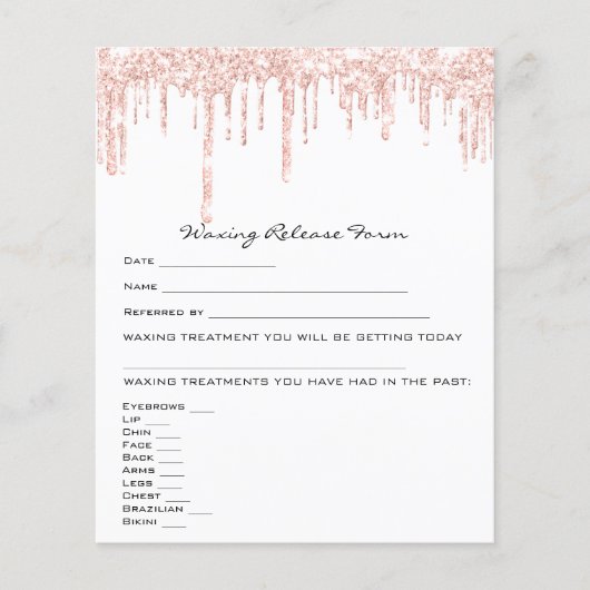 Löschen der Depilationshaftung - weiße Freigabe Flyer (Vorne)