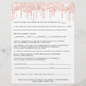 Löschen der Depilationshaftung - weiße Freigabe Flyer (Hinten)