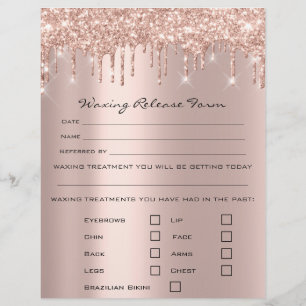 Löschen der Rose für die Freigabe von Depilationen Flyer