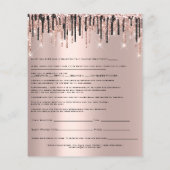 Löschen der Rose für die Freigabe von Depilationen Flyer (Hinten)