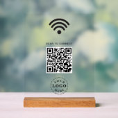 Löschen Sie das Acrylzeichen mit Scan, um WiFi-Inf Acrylschild (Neutral)