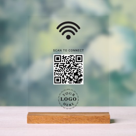 Löschen Sie das Acrylzeichen mit Scan, um WiFi-Inf Acrylschild (Neutral)