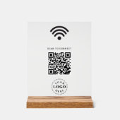 Löschen Sie das Acrylzeichen mit Scan, um WiFi-Inf Acrylschild (Vorderseite)