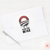 LÖSCHEN SIE DAS LOCH RUNDER AUFKLEBER (Umschlag)