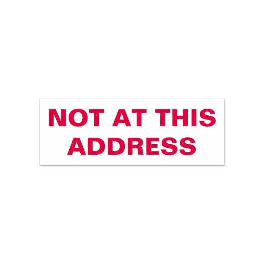 Löschen Sie die Meldung "Nicht an dieser Adresse". Permastempel (Design)