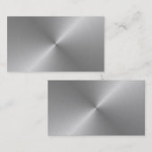 Löschen Sie gebürstete Metallentwurfs-Visitenkarte Visitenkarte (Vorne/Hinten)