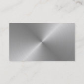 Löschen Sie gebürstete Metallentwurfs-Visitenkarte Visitenkarte (Rückseite)