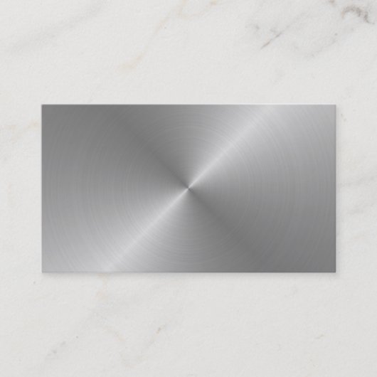 Löschen Sie gebürstete Metallentwurfs-Visitenkarte Visitenkarte (Vorderseite)