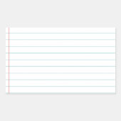 Löschen Sie gezeichnetes Papier Rechteckiger Aufkleber (Vorderseite)