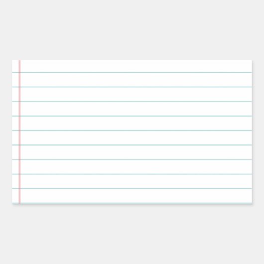 Löschen Sie gezeichnetes Papier Rechteckiger Aufkleber (Vorderseite)