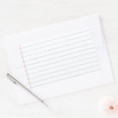 Löschen Sie gezeichnetes Papier Rechteckiger Aufkleber (Umschlag)