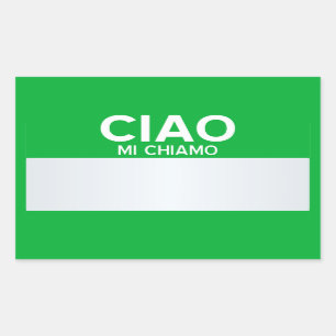 Löschen Sie hallo meinen Namen ist… kundengerec Rechteckiger Aufkleber