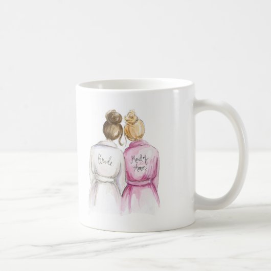 Löschen Sie hintere Tassen-brünette Braut-blondes Kaffeetasse (Rechts)
