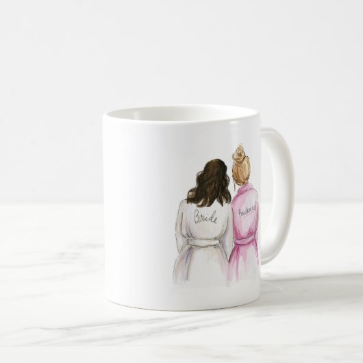 Löschen Sie hintere Tassen-brünette Kaffeetasse (VorderseiteRechts)