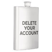 Löschen Sie Ihr Konto Flachmann (Rechts)