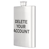 Löschen Sie Ihr Konto Flachmann (Links)