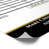 LÖSCHEN SIE Ihr Rechnungsformular HERUNTER Poster (Ecke)