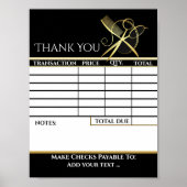 LÖSCHEN SIE Ihr Rechnungsformular HERUNTER Poster (Vorne)