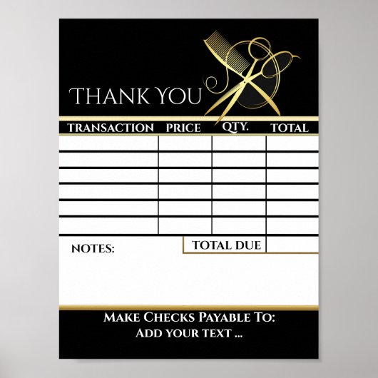 LÖSCHEN SIE Ihr Rechnungsformular HERUNTER Poster (Vorne)