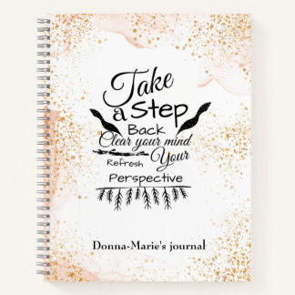 Löschen Sie Ihre Gedanken Inspiration Zitat-Journa Notizblock