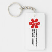 Löschen Sie im Notfall meine Browser-Geschichte Schlüsselanhänger (Vorderseite)