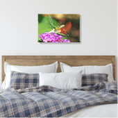 Löschen von Hummingbird Hawk Moth Leinwanddruck (Insitu (Schlafzimmer))