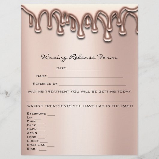 Löschen von Tropfen zur Freigabe von Depilations-H Flyer (Vorne)