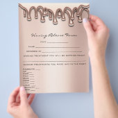 Löschen von Tropfen zur Freigabe von Depilations-H Flyer (Hand)