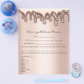 Löschen von Tropfen zur Freigabe von Depilations-H Flyer (Einzeln)