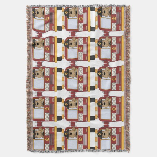 Löschfahrzeug-Bär Decke (Vorderseite Vertikal)