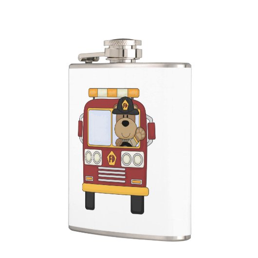 Löschfahrzeug-Bär Flachmann (Links)