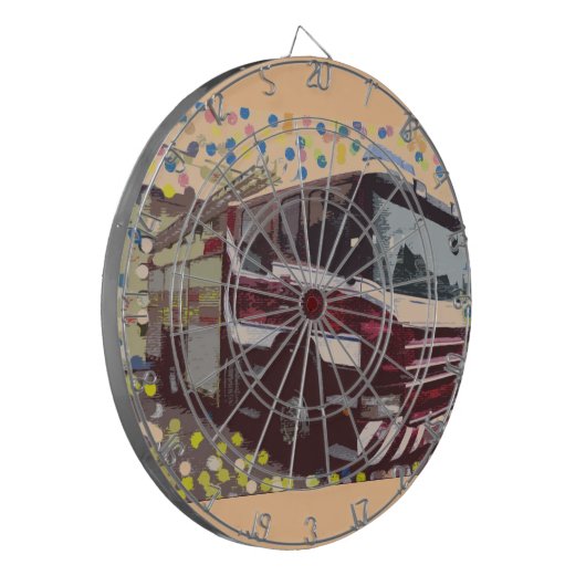 Löschfahrzeug Dartscheibe (Vorderseite Links)