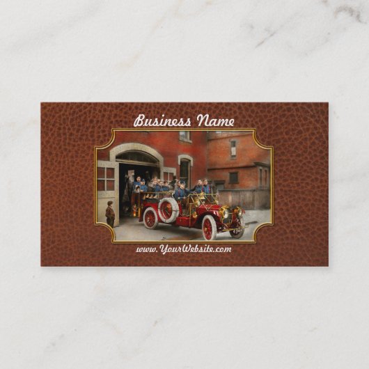 Löschfahrzeug - das Fliegengeschwader 1911 Visitenkarte (Vorderseite)