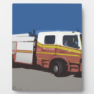 Löschfahrzeug Fotoplatte