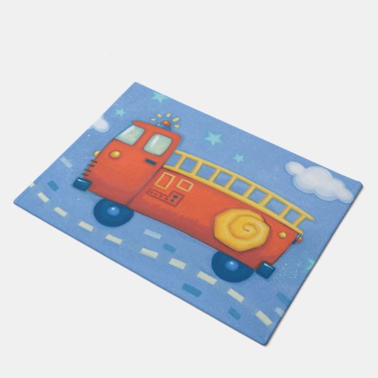 Löschfahrzeug Fußmatte (Schrägansicht)