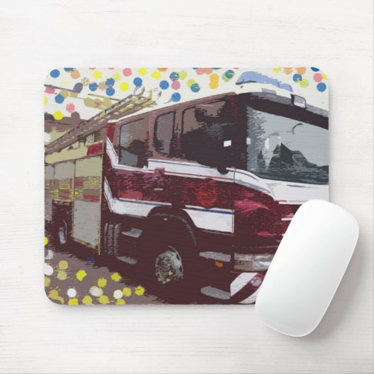 Löschfahrzeug Mousepad (Mit Mouse)