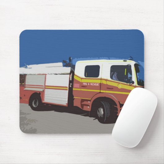 Löschfahrzeug Mousepad (Mit Mouse)