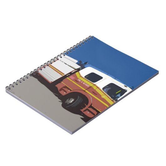 Löschfahrzeug Notizblock (Linke Seite)