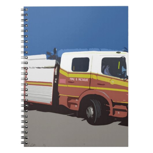 Löschfahrzeug Notizblock (Vorderseite)
