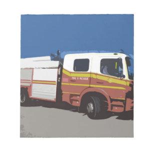 Löschfahrzeug Notizblock